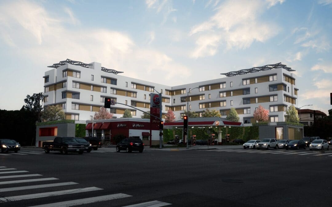 Mixed-use development fully-framed at Sepulveda & Manchester