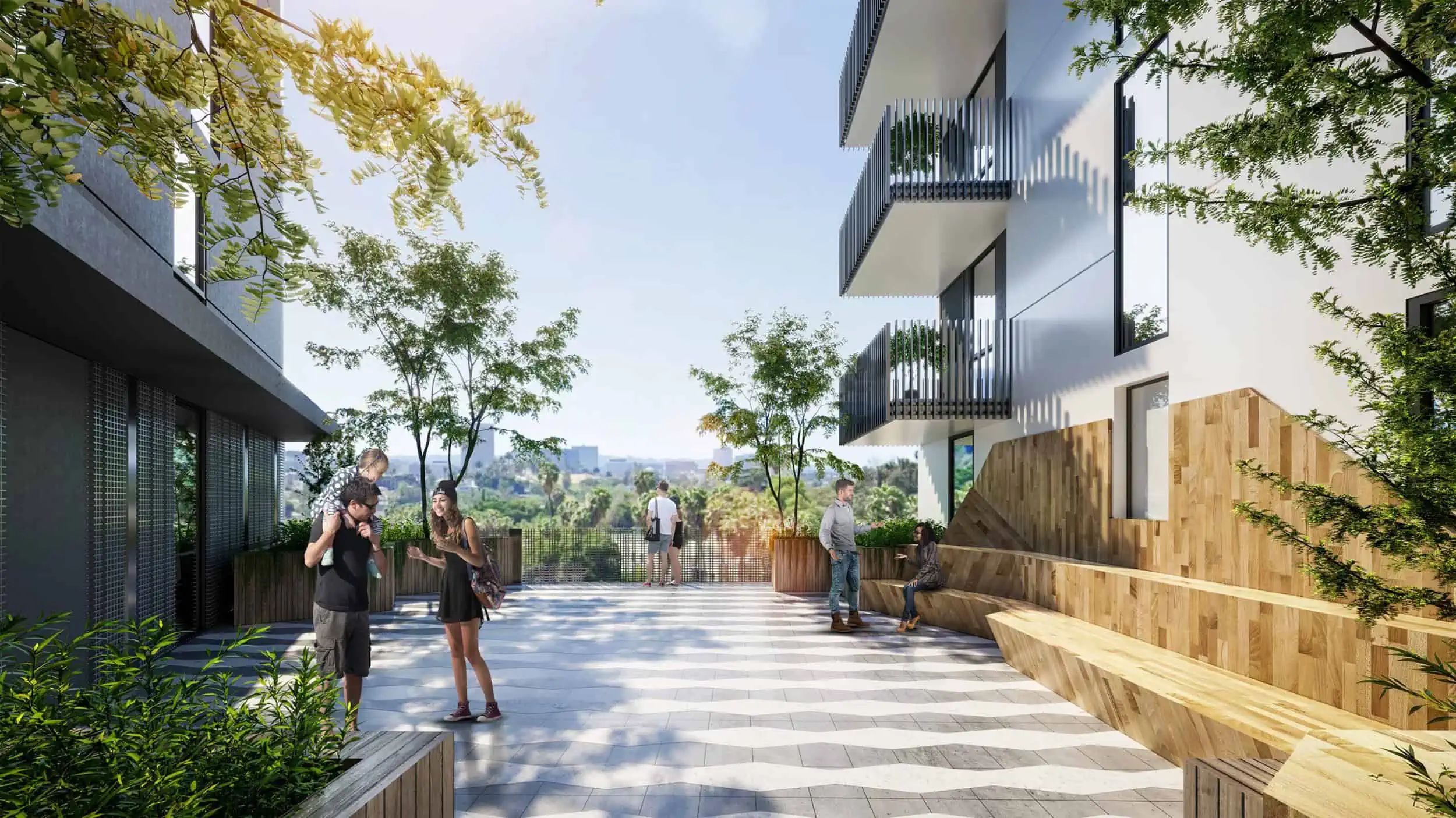 3004 Sunset - Courtyard 3004 Sunset - Courtyard